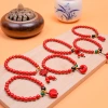 Original cinnabar bracelet, purple gold sand, imperial sand, red sand bracelet, men's and women's same style, Yiwu Small Commodities Scenic Area Application Scenario